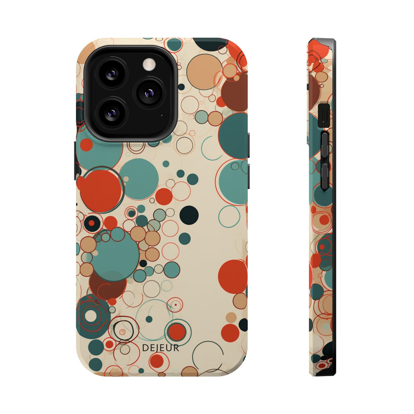 Pastel Line Circles - iPhone MagSafe Tough Case