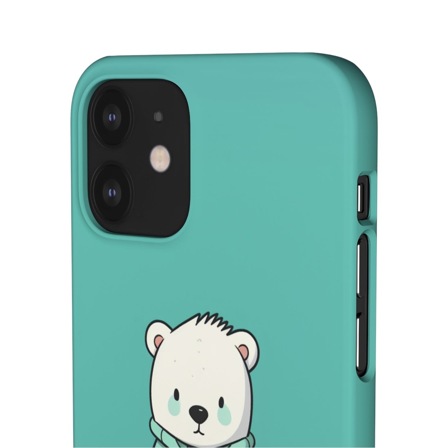 Aqua Coat Bear - iPhone Snap Case