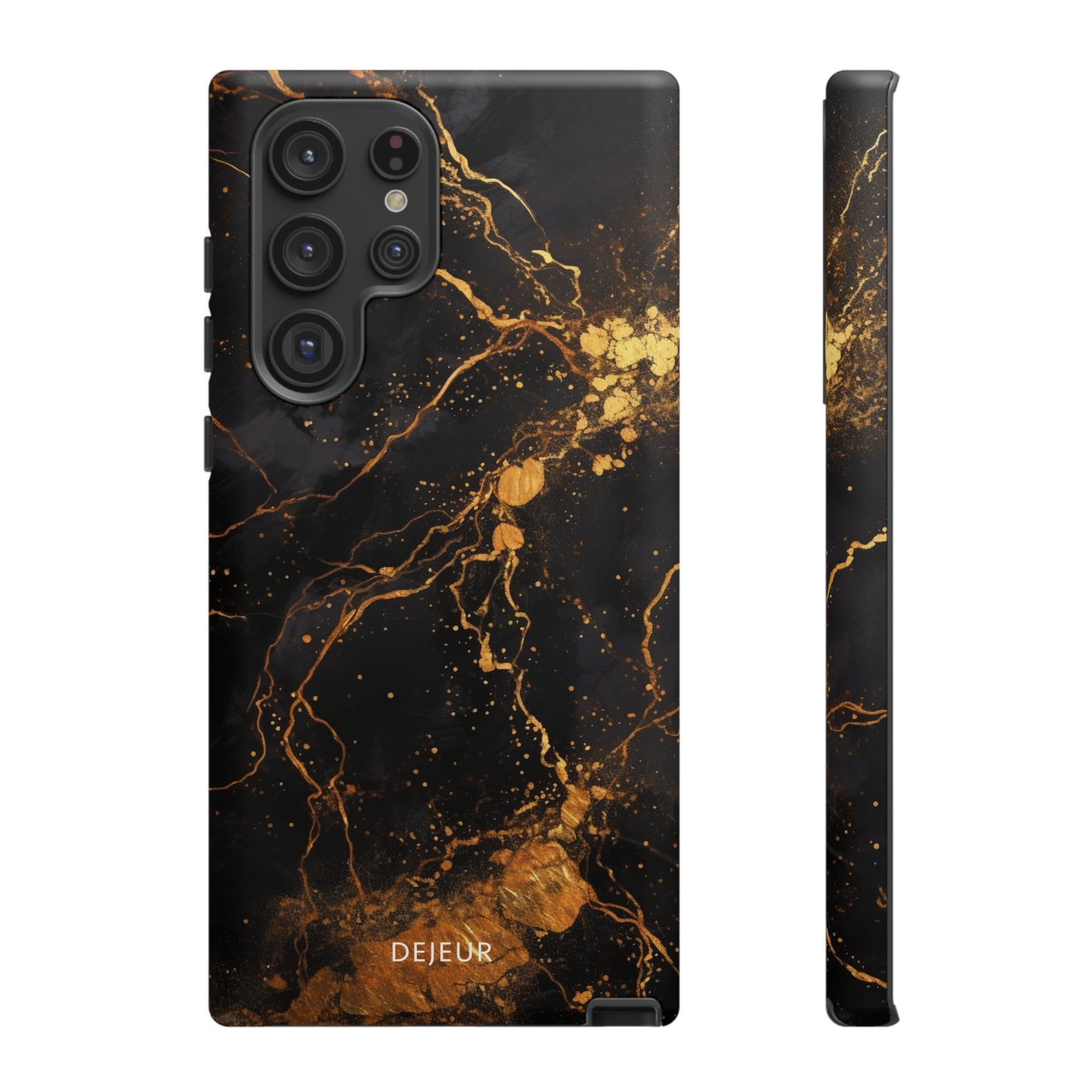 Dark Gold Amber Marble - Samsung Galaxy Tough Case