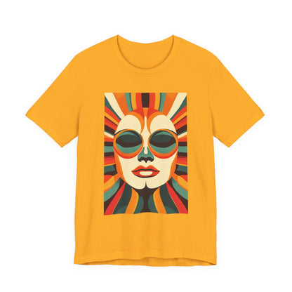 Vintage Retro Radiant Sunbeam Face - Women's T-Shirt