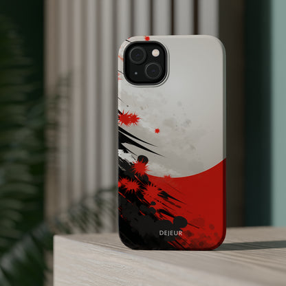 Japanese Abstract Splatter - iPhone MagSafe Tough Case