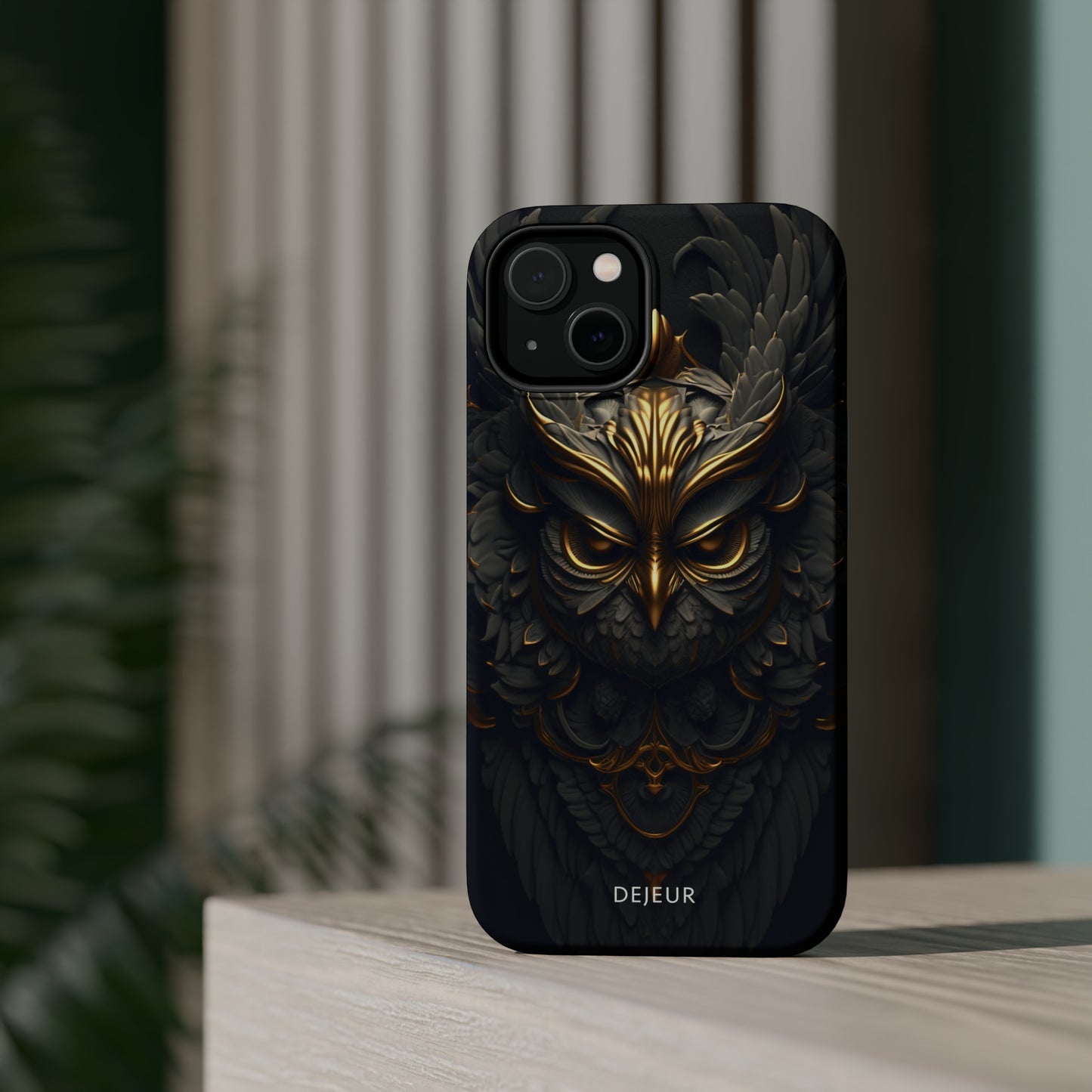 Golden Dark Owl - iPhone MagSafe Tough Case