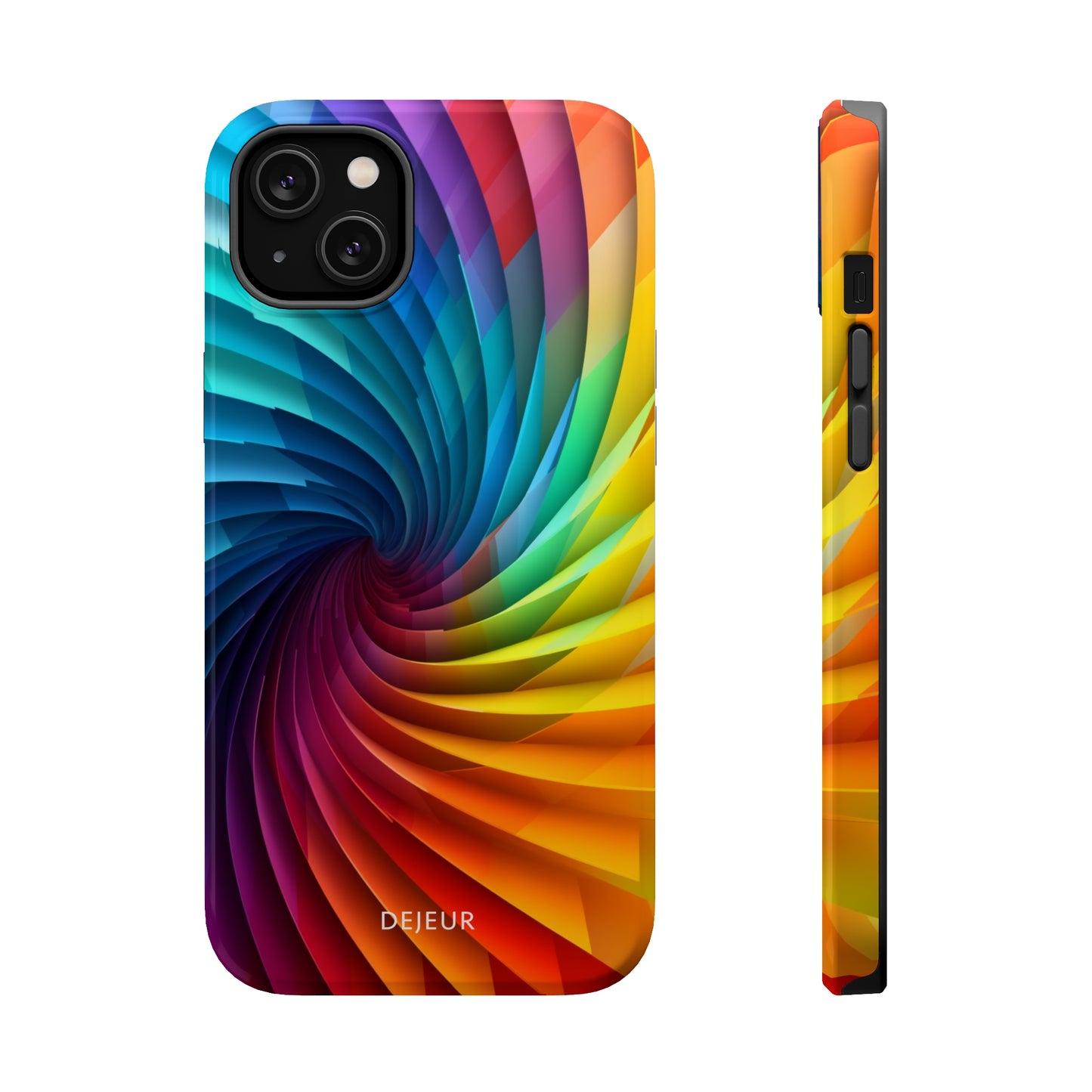 Rainbow Spiral - iPhone MagSafe Tough Case