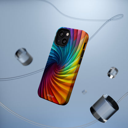 Rainbow Spiral - iPhone MagSafe Tough Case