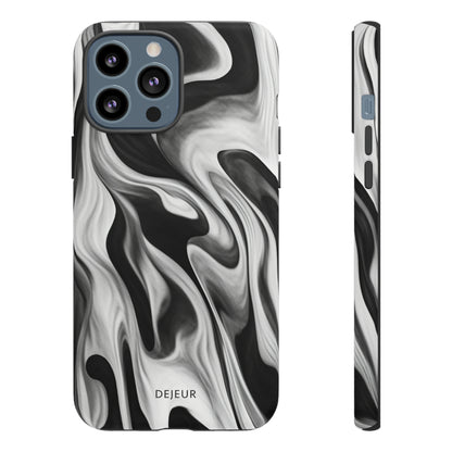 Misty Waves Monochrome - iPhone Tough Case