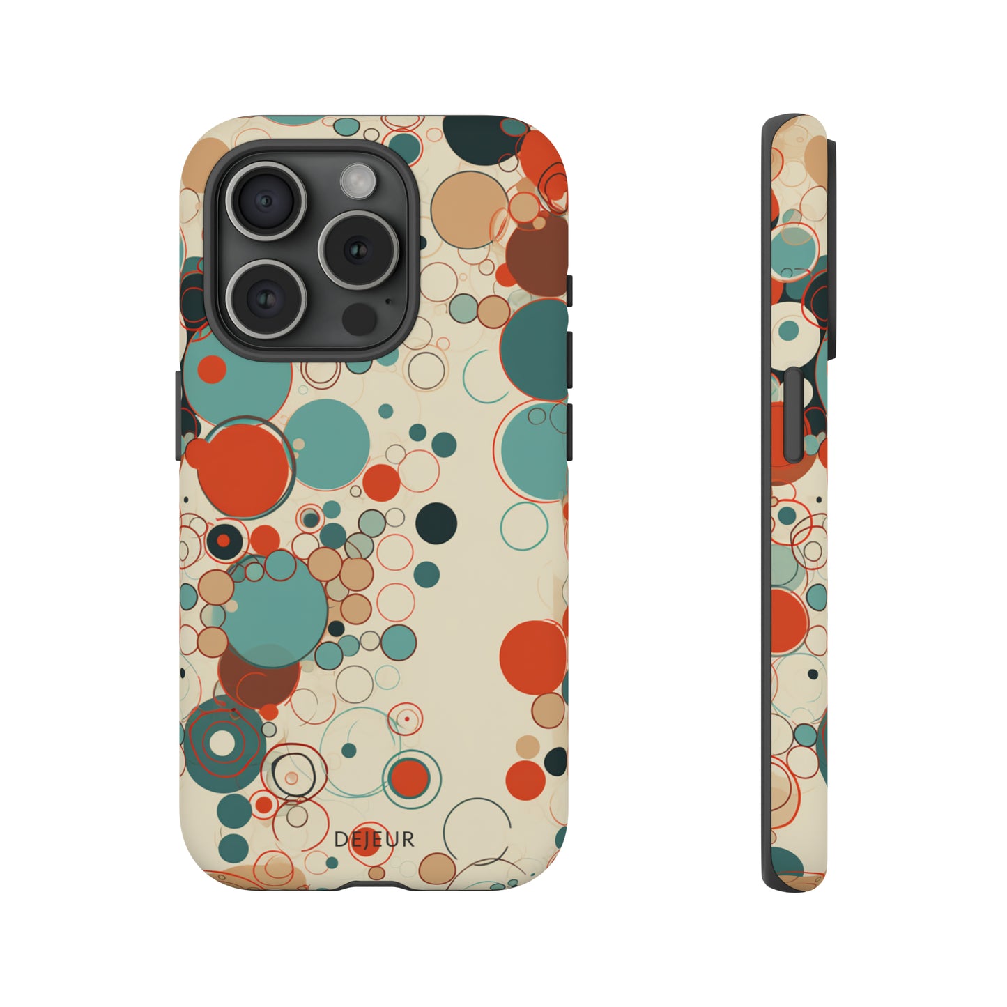 Pastel Line Circles - iPhone Tough Case