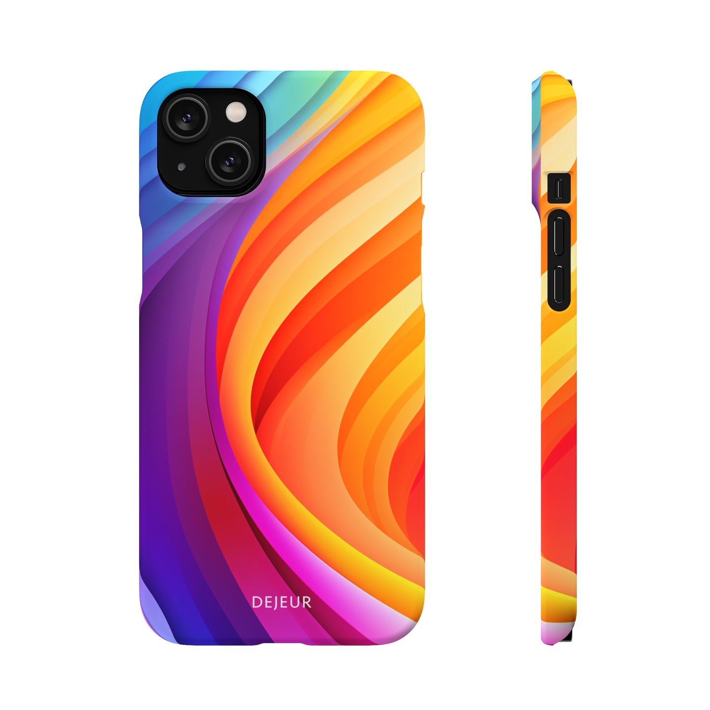 Rainbow Waves - iPhone Snap Case