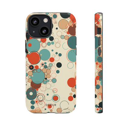 Pastel Line Circles - iPhone Tough Case