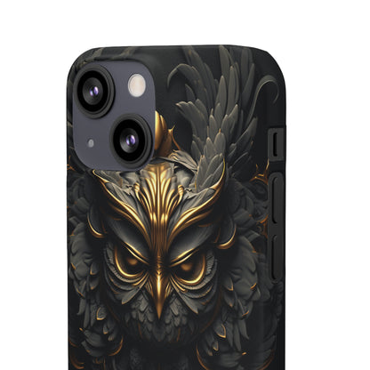 Golden Dark Owl - iPhone Snap Case