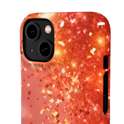 Rose Confetti Glitter - iPhone Snap Case