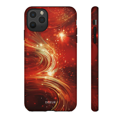 Festive Ruby Swirls  - iPhone Tough Case