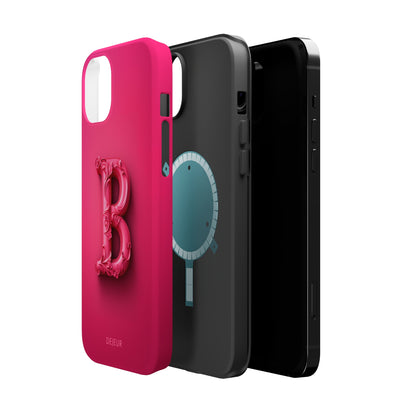 B Hot Pink - iPhone MagSafe Tough Case