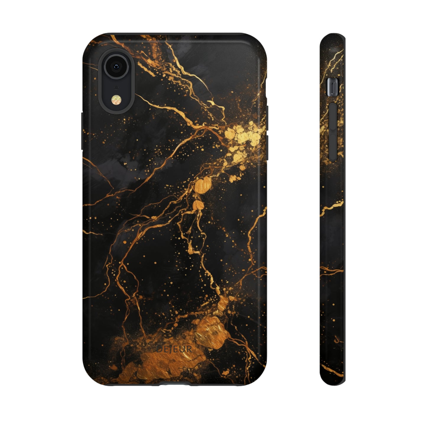 Dark Gold Amber Marble - iPhone Tough Case