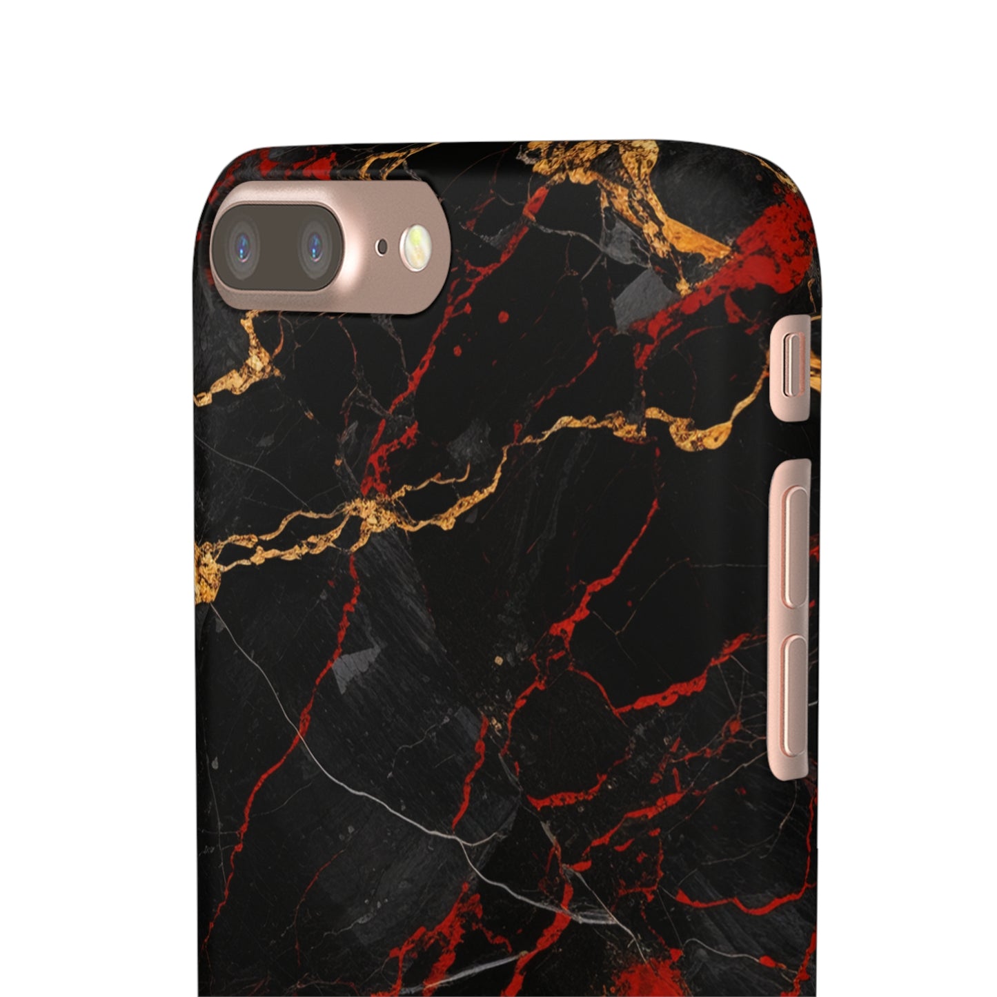 Dark Crimson Marble - iPhone Snap Case