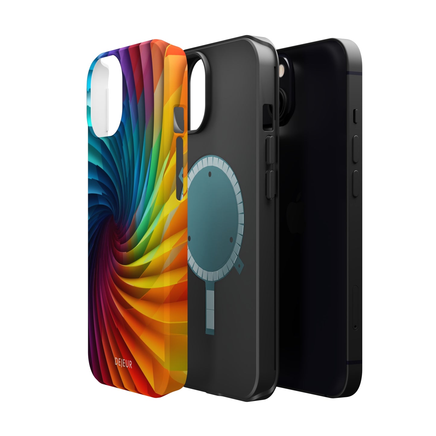 Rainbow Spiral - iPhone MagSafe Tough Case