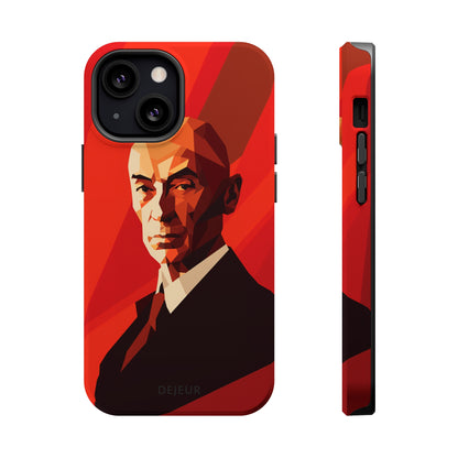 Oppenheimer Minimalist Portrait - iPhone MagSafe Tough Case