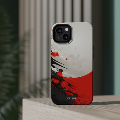 Japanese Abstract Splatter - iPhone MagSafe Tough Case