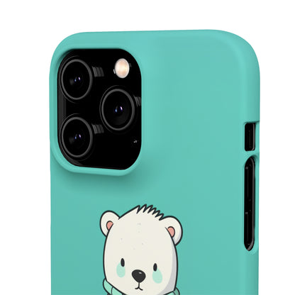 Aqua Coat Bear - iPhone Snap Case