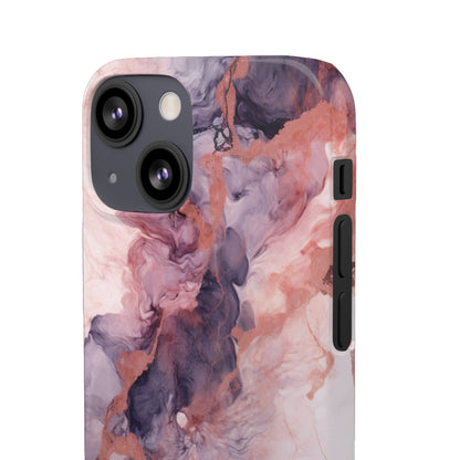 Royal Purple Marble - iPhone Snap Case