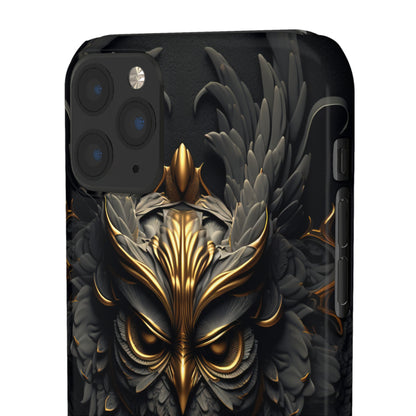 Golden Dark Owl - iPhone Snap Case