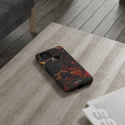 Dark Crimson Marble - Google Pixel Tough Case