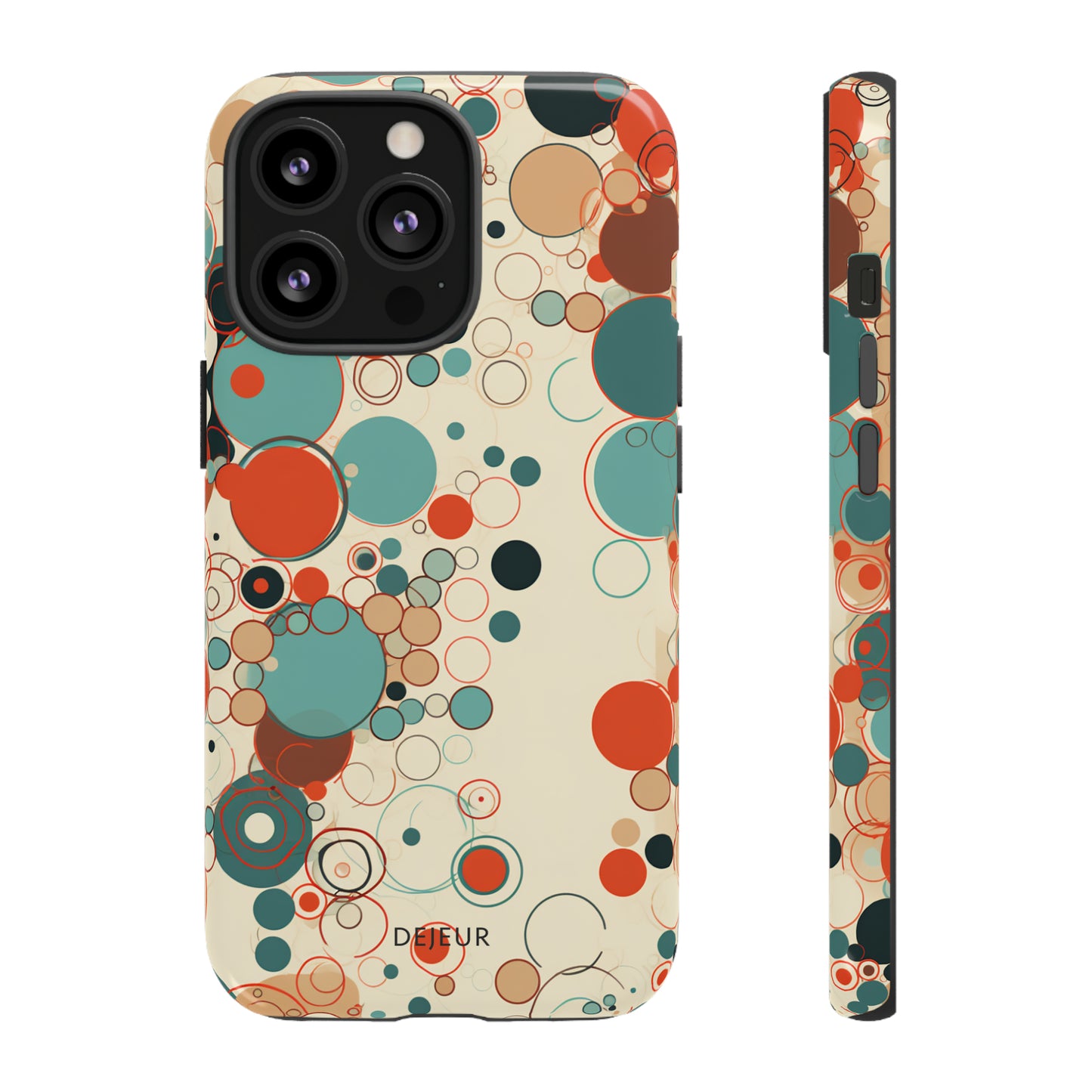 Pastel Line Circles - iPhone Tough Case