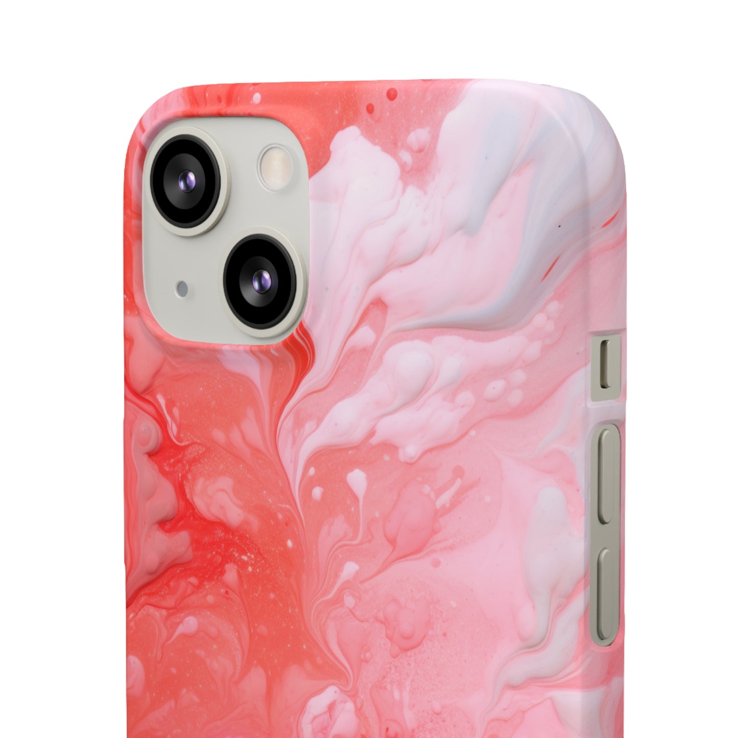 Rose Pink Marble - iPhone Snap Case