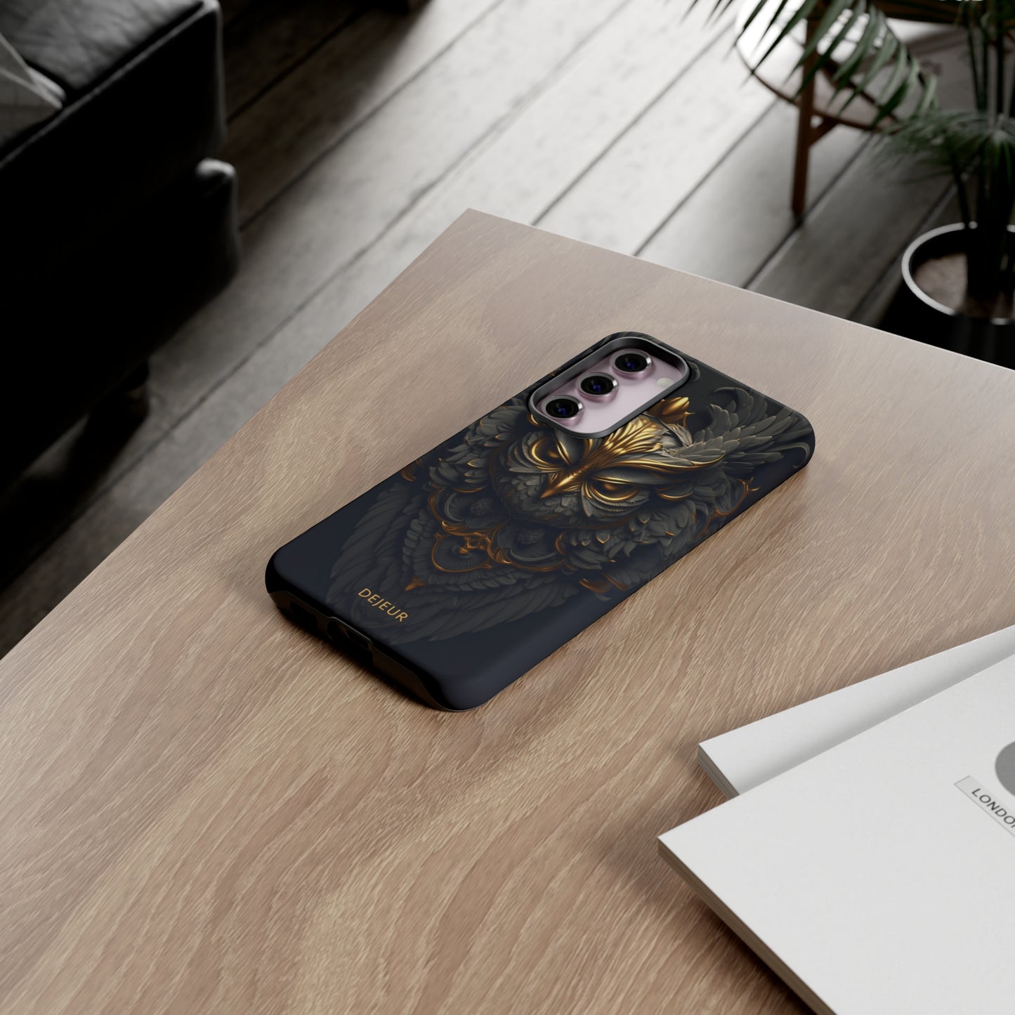 Golden Dark Owl - Samsung Galaxy Tough Case