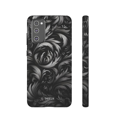 Dark Grey Floral - Samsung Galaxy Tough Case