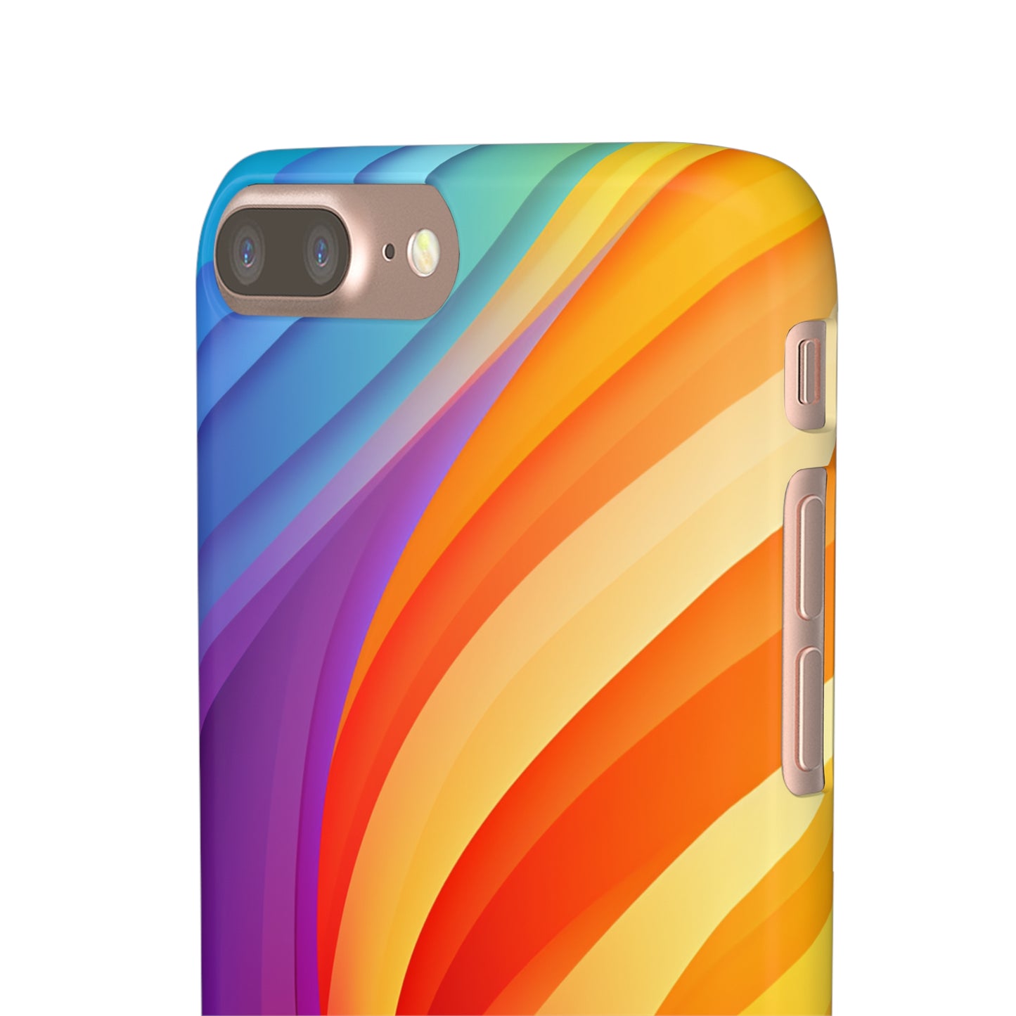 Rainbow Waves - iPhone Snap Case