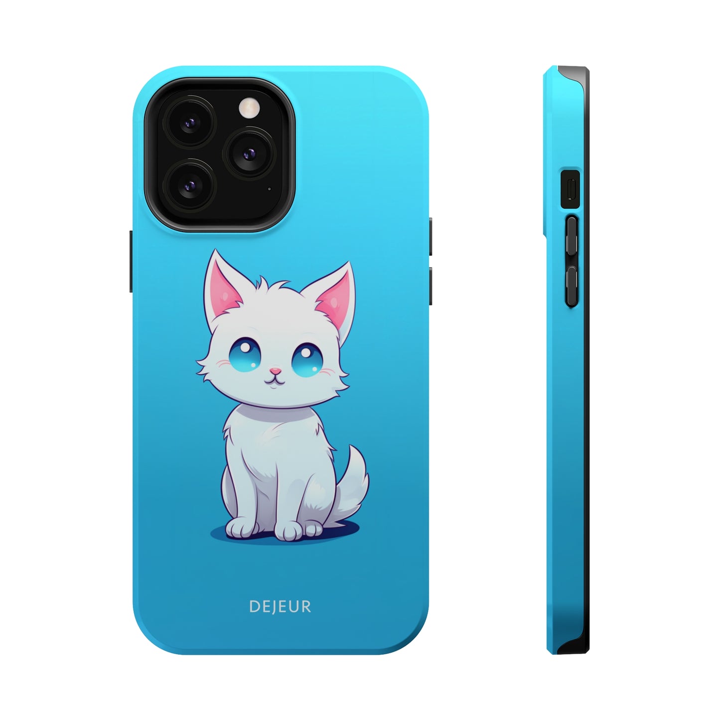 Blue Eyed Cutey Cat - iPhone MagSafe Tough Case