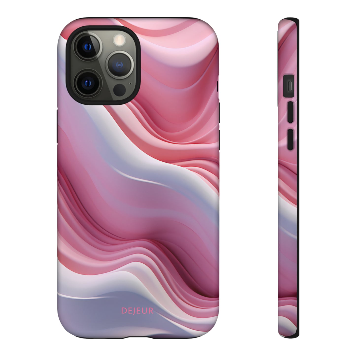 Pink Cream Waves - iPhone Tough Case