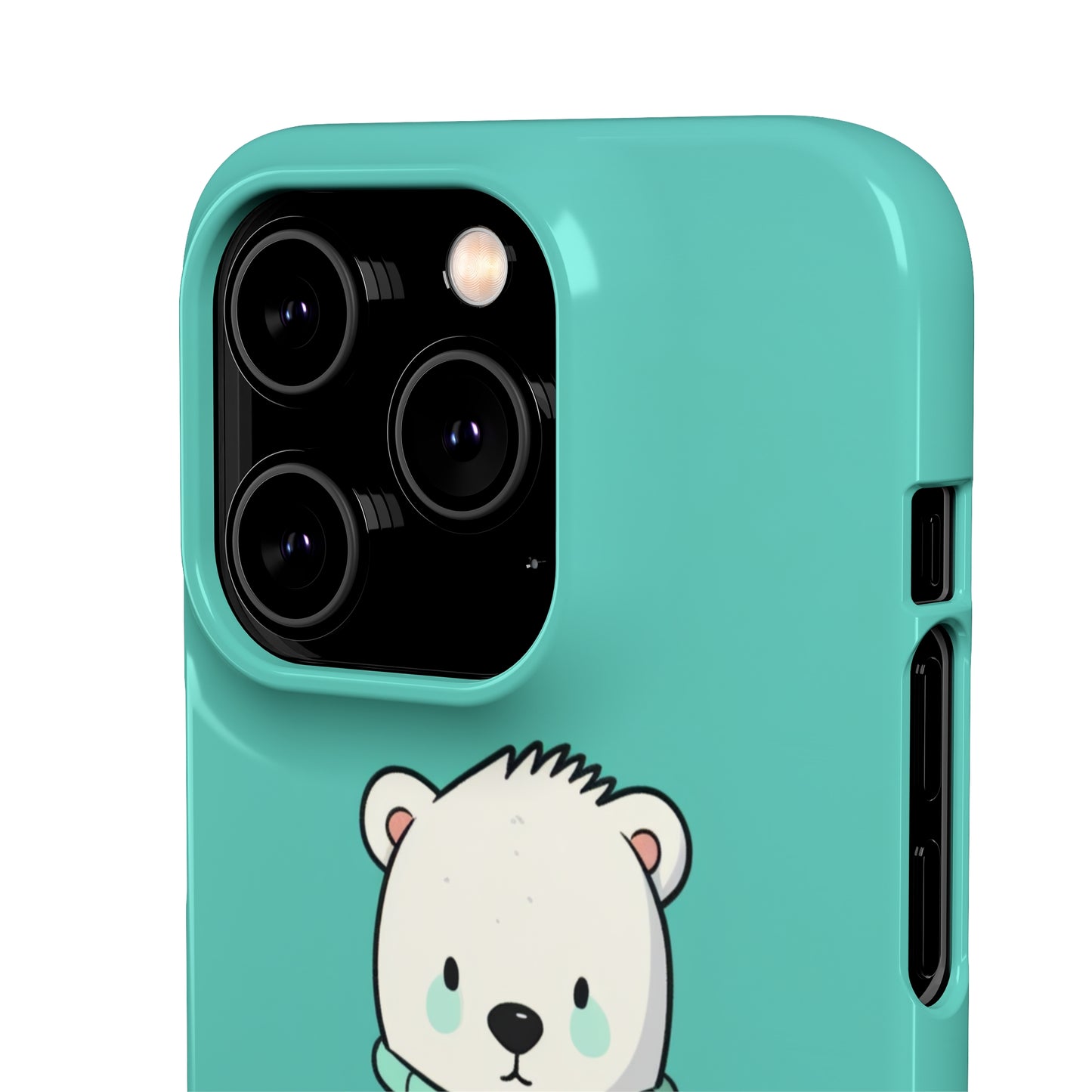 Aqua Coat Bear - iPhone Snap Case