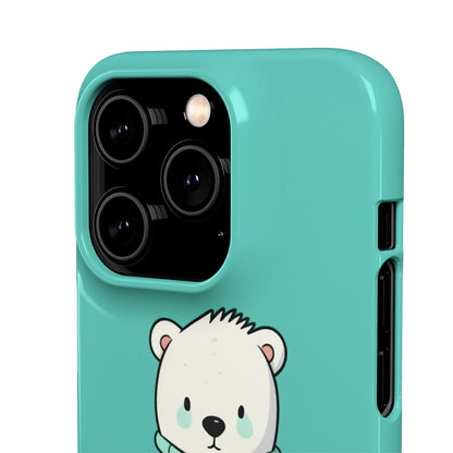 Aqua Coat Bear - iPhone Snap Case