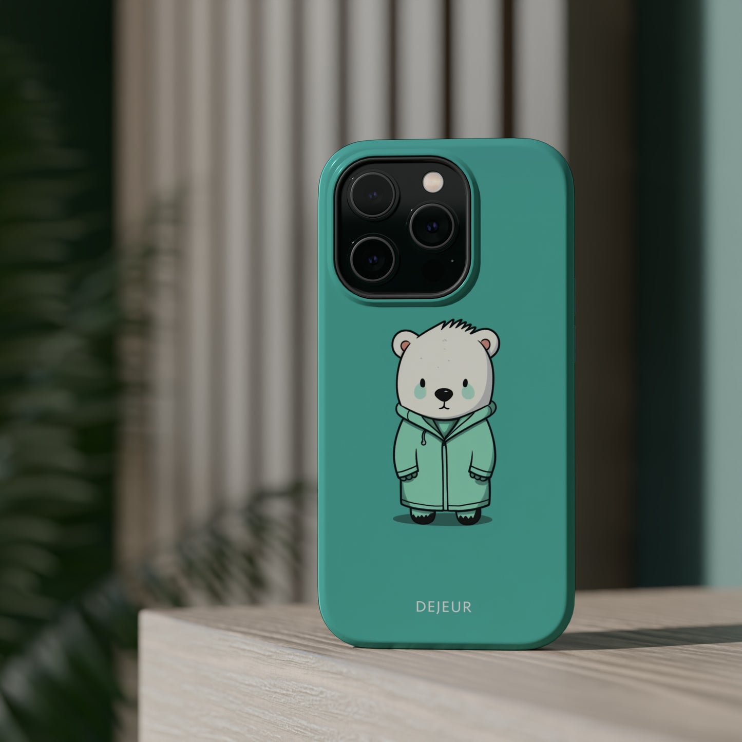 Aqua Coat Bear - iPhone MagSafe Tough Case