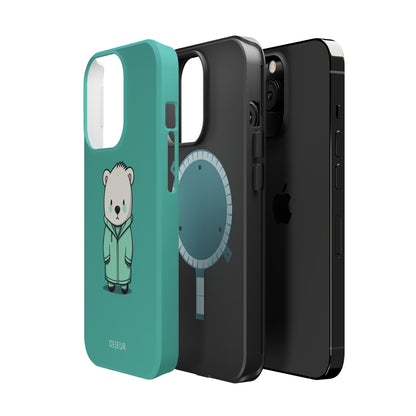 Aqua Coat Bear - iPhone MagSafe Tough Case