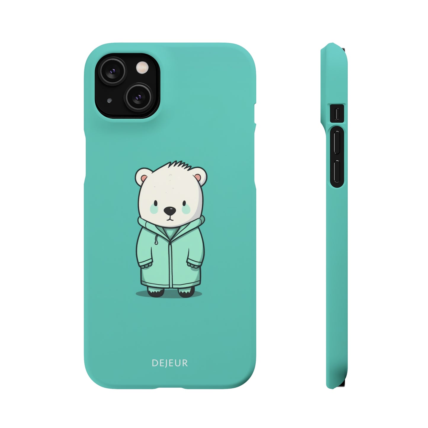 Aqua Coat Bear - iPhone Snap Case