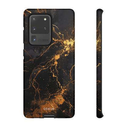 Dark Gold Amber Marble - Samsung Galaxy Tough Case