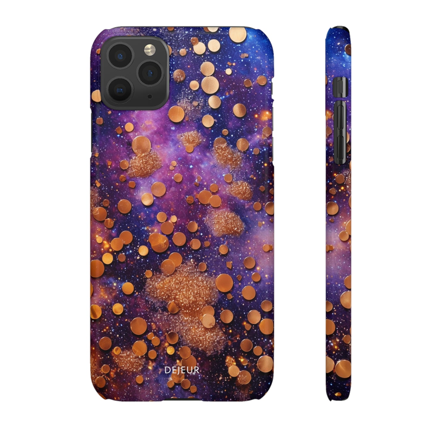 Cosmic Glitter Circles - iPhone Snap Case