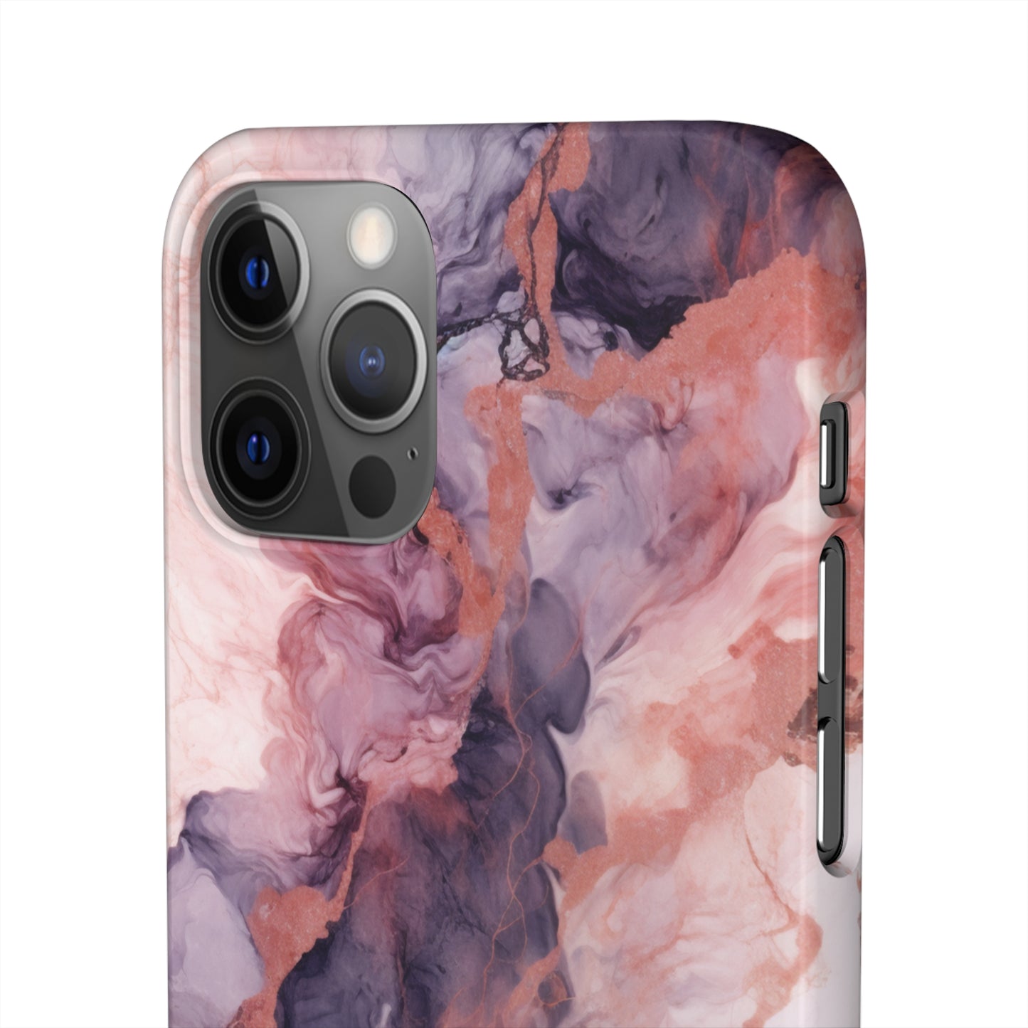 Royal Purple Marble - iPhone Snap Case