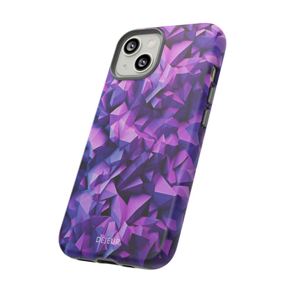 3D Purple Pattern - iPhone Tough Case