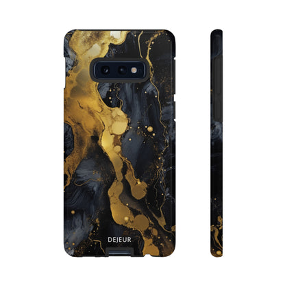 Metallic Gold Dark Marble - Samsung Galaxy Tough Case