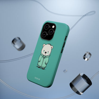 Aqua Coat Bear - iPhone MagSafe Tough Case