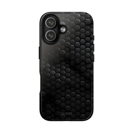 Black Carbon Matrix - iPhone Tough Case