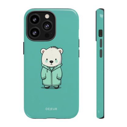 Aqua Coat Bear - iPhone Tough Case