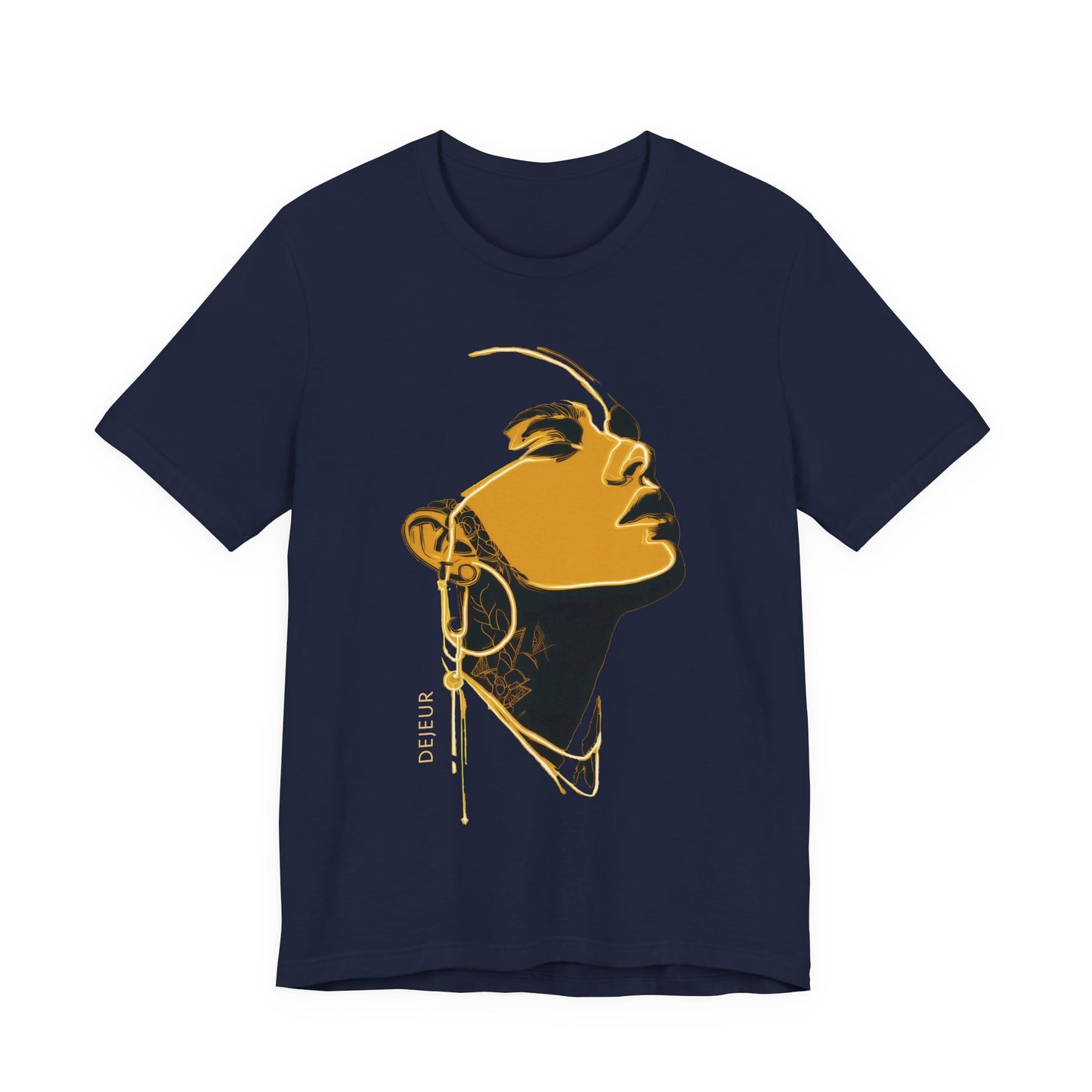 Royal Pharaoh Portrait Black & Gold - T-Shirt