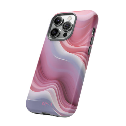 Pink Cream Waves - iPhone Tough Case