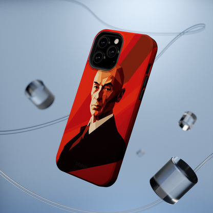 Oppenheimer Minimalist Portrait - iPhone MagSafe Tough Case