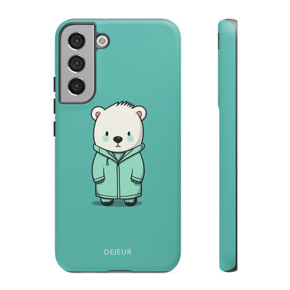 Aqua Coat Bear - Samsung Galaxy Tough Case