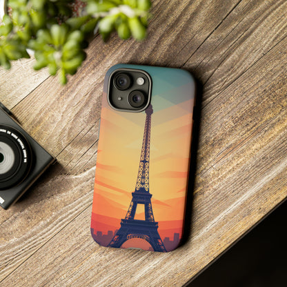 Eiffel Tower Sunset - iPhone Tough Case